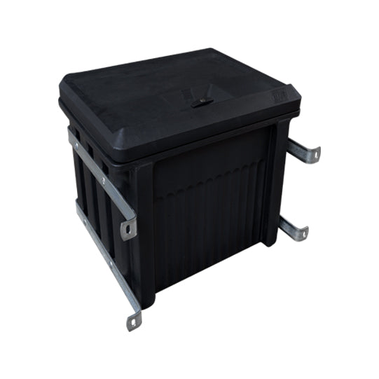 Tool box XDK/HB12, PE, 660 × 500 × 665 mm, retaining bracket