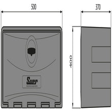Magic 50 tool box, plastic, 500/400/370 mm (W/H/D)