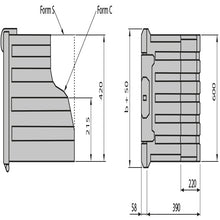 Työkalulaatikko WK-FS 50 SG, PP, alasaukeava, 600×420/215×610/220