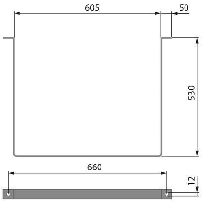 Bracket set f. WK-FS 20/30/50 SG, galvanised