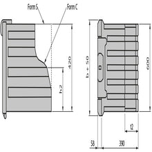 Tool box WK-FS 30 SG, PP, drop-down handle, 600/420/580 mm