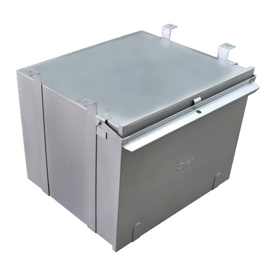 Steel toolbox, 600/450/500, drop-down bracket, holder