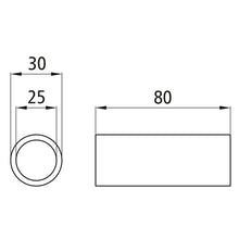 Brass spring bushing 25 x 30 x 80 mm