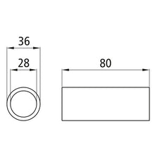 Brass spring bushing 28 x 36 x 80 mm