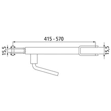 Vetoaisan tuki GH, versio G, 422–570 mm