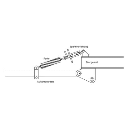 Reservfjäder, lös, tillbehör till höjdjusteringsanordning