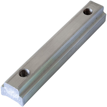 Threaded rail, 75 mm, aluminum, raw, alloy EN AW-6005A T6