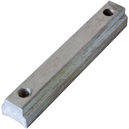 Threaded rail, 85 mm, aluminum, raw, alloy EN AW-6005A T6