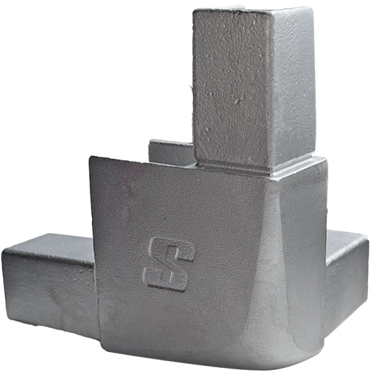 Connecting corner f. aluminium profiles 621119 & 621313, SS