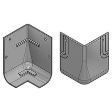 Connecting corner f. aluminium profiles 621119 & 621182, SS