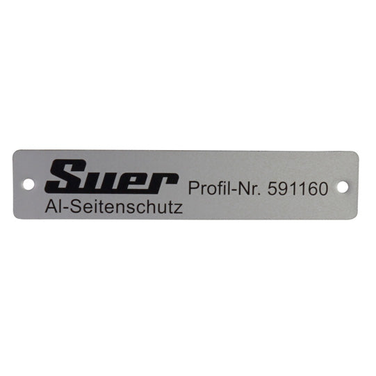 Type plate f. side impact guard 591160