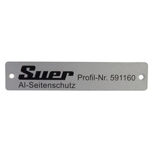 Type plate f. side impact guard 591160