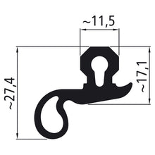 Rubber seal, roll 50 m