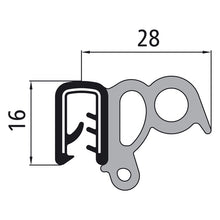 Edge protection profile f. beverage superstructures, roll 50 m