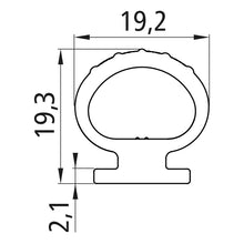 Rubber seal SC-F20, roll 25 m