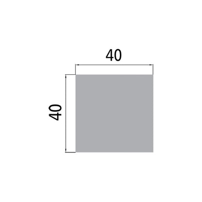 Foam rubber 40 x 40 mm, self-adhesive, 500 mm