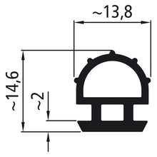 Cover seal, suitable f. 641126, roll 20 m