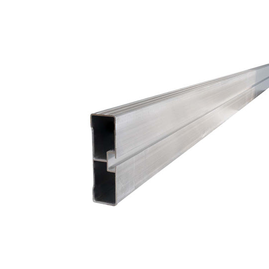 Sideguard for lateral protection, 8000 mm, aluminium, not anodised/raw, 1,053kg/m
