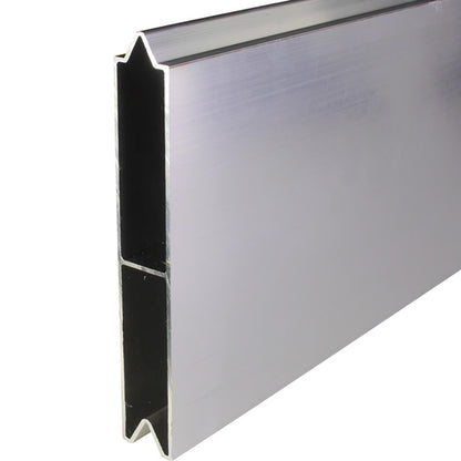 Aluminium 25 mm push-on batten, 150 mm, w/ centre bar, mill fin