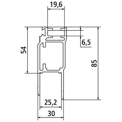 25 kantlist för lämlyft 2.0 presspassning