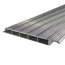 Aluminium floor profile 300 mm, ribbed, 40 mm thick, anodized