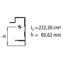Aluminium base frame 135mm, press finish