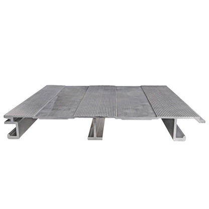 Aluminum floor profile 224.7mm, corrugated, 30mm thick