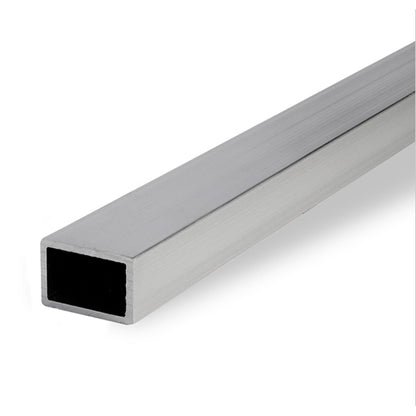 Aluminum rectangular tube 40x25x2 mm, mill finish