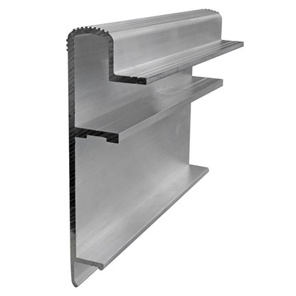 Aluminum frame profile 169mm, press finish