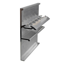 Aluminum frame profile 159.8mm, w. airline milling