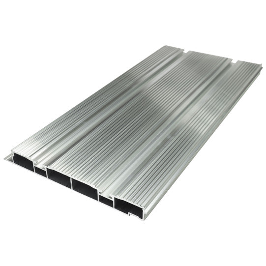 Aluminium floor profile 227 mm, 27 mm, w.gasket, w/out milling,