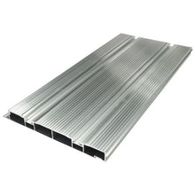 Aluminium floor profile 227 mm, 27 mm, w.gasket, w/out milling,