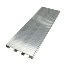 Aluminium floor profile 27 mm, corrugated, end section, press-f