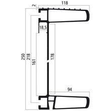 aluminum-Underride guard, unmachined, anodised