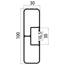Aluminium longitudinal profile f. side collision protection, an