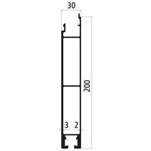 Aluminium 30 mm SL, 200 mm lower part, anodised