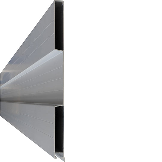Aluminium 25 mm one-piece, 400 mm side board w. Tarpaulin reces