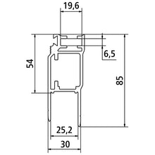 25 mm edging for dropside lifting aid 2.0, anodized