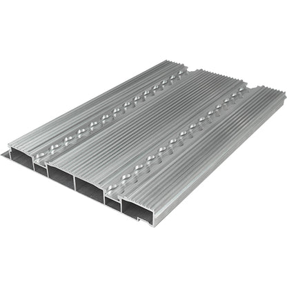 Aluminium floor profile 27 mm with airline channel, anodized