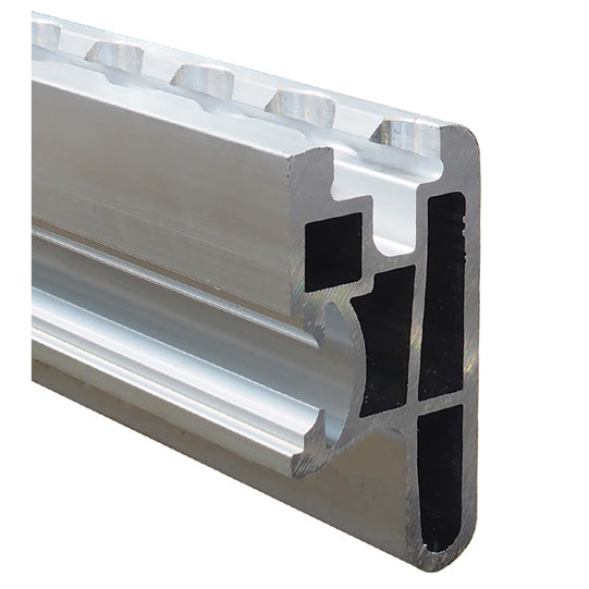 Aluminium combi bumper w/ airline channel, w/ milling, anodized