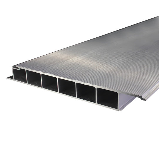 Aluminum floor profile 300mm, finely ribbed, 40mm thick, 2235mm