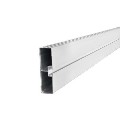 Sidoskydd för sidoskydd, 6000 mm, aluminium, anodiserad, 1 053 kg/m²