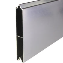 Aluminium 25 mm push-on batten, 150 mm, w/ centre bar, mill fin
