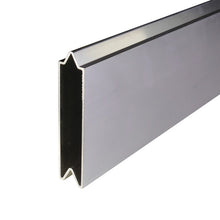 Aluminium 25 mm push-on batten, 100 mm, w/out centre bar, mill