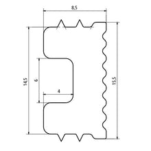 Cover channel for ambient lighting, polyethylene, 3000 mm