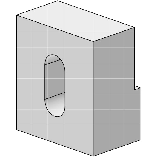 Plastdistans för gavelväggsstöd