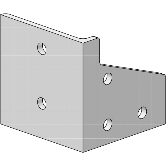 Connection bracket on the right for mounting