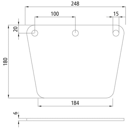 Push plate for steel subframe