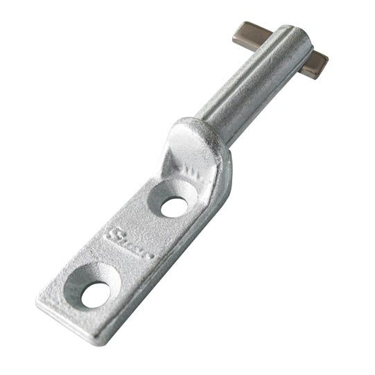 Hinge pin, with drop lug/tongue, galvanized steel