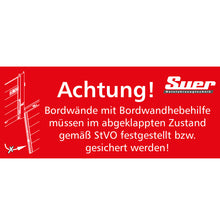 Sticker with warning notice for wall fixing